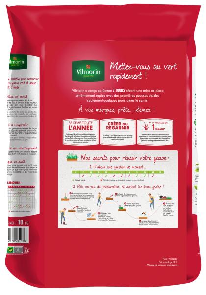 7 jours, pousse rapide - Gazon 7 jours - 10 kg - PACKAGING_3D_VERSO